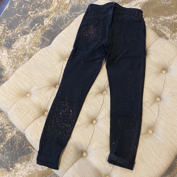 Joe’s Black Jeans Rose Gold/Gold design Size 26 “The Charlie” - Picture 2 of 5